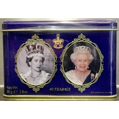 Theetrommel Koningin Elizabeth Theetrommel Koningin Elizabeth